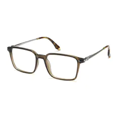 Rectangle Olive Brown Eyeglasses