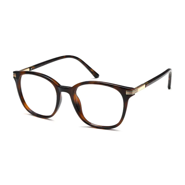 Oval Tortoiseshell Eyeglasses