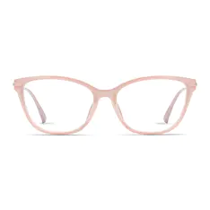 Cat-eye Transparent Pink Eyeglasses