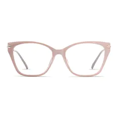 Square Transparent Pink Eyeglasses