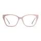 Square Transparent Pink Eyeglasses