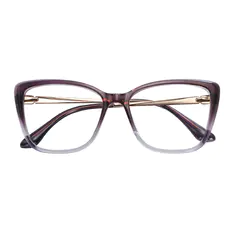 Cat-eye Gradient Black Eyeglasses