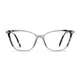 Cat-eye Transparent Gray/Tortoiseshell Eyeglasses