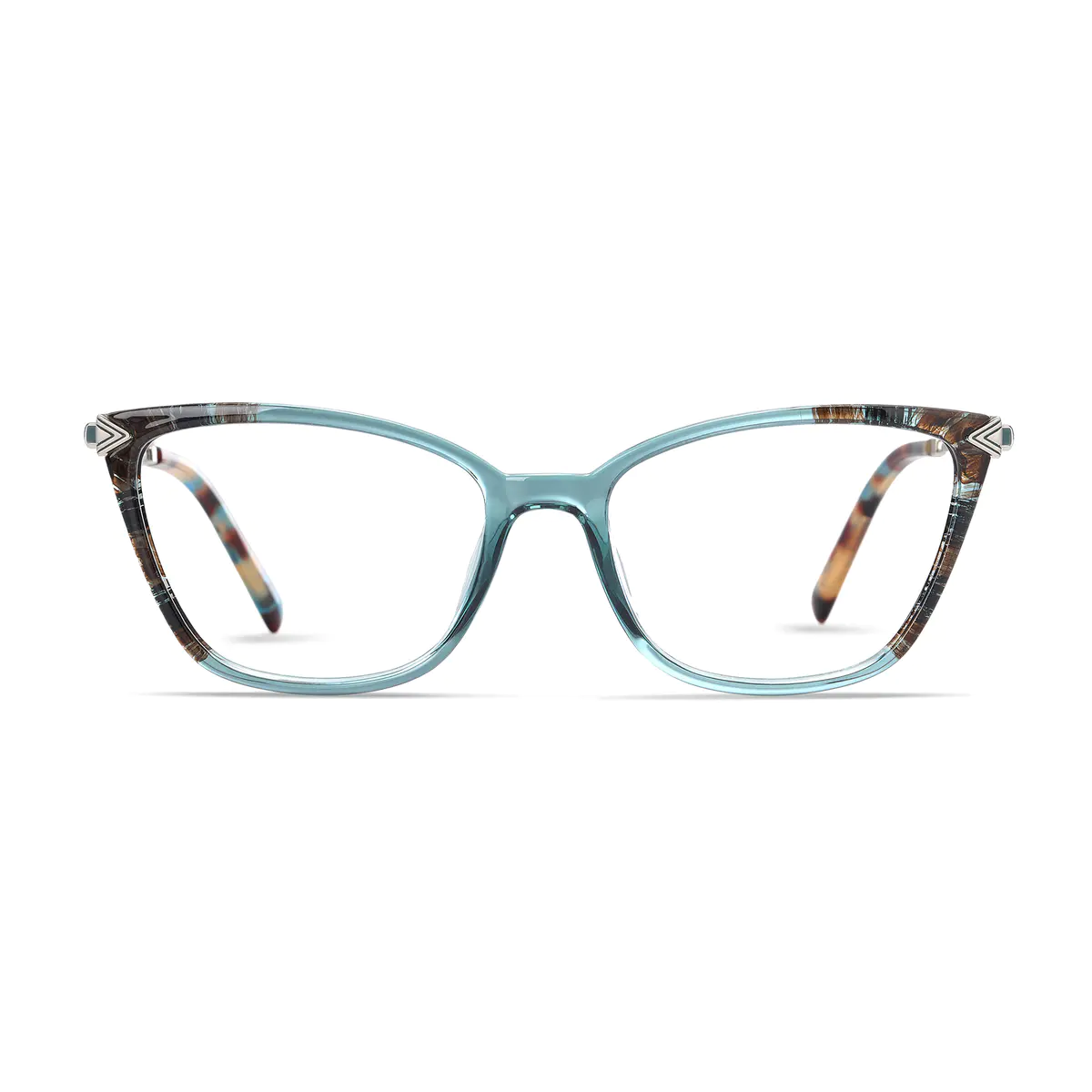 Cat-eye Blue/Tortoiseshell Eyeglasses