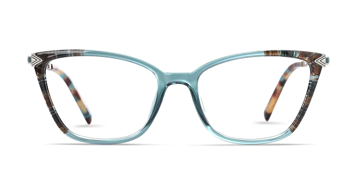 Cat-eye Blue/Tortoiseshell Eyeglasses