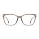 Square Transparent Brown Eyeglasses