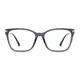 Square Transparent Blue Eyeglasses
