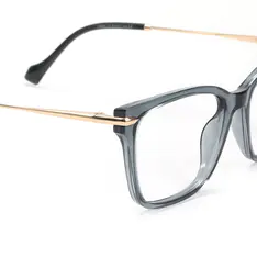 Square Transparent Blue Eyeglasses