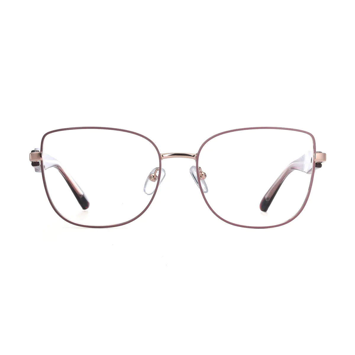 Square Pink Eyeglasses