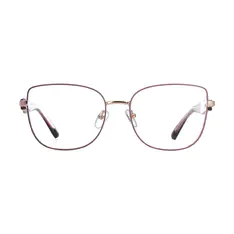 Square Pink Eyeglasses