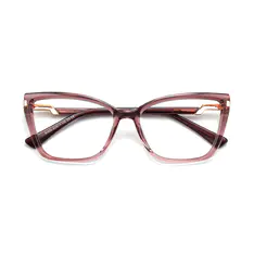 Cat-eye Transparent Gray Eyeglasses