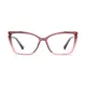 Cat-eye Transparent Gray Eyeglasses