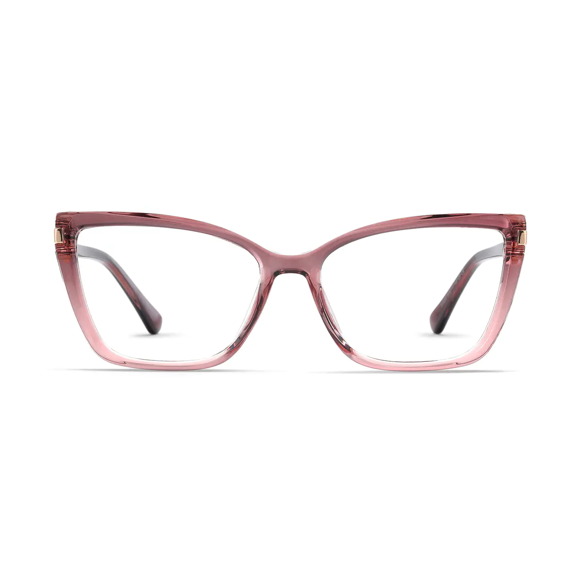 Cat-eye Transparent Gray Eyeglasses