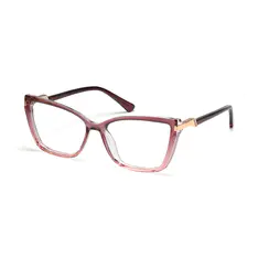 Cat-eye Transparent Gray Eyeglasses