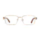 Rectangle Gold Eyeglasses