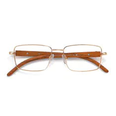 Rectangle Gold Eyeglasses