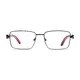 Rectangle Dark Gray Eyeglasses