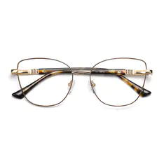 Cat-eye Brown/Gold Eyeglasses