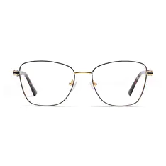 Cat-eye Black/Gold Eyeglasses