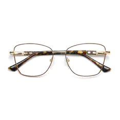 Cat-eye Brown/Gold Eyeglasses