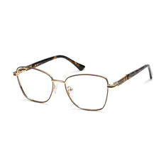 Cat-eye Brown/Gold Eyeglasses