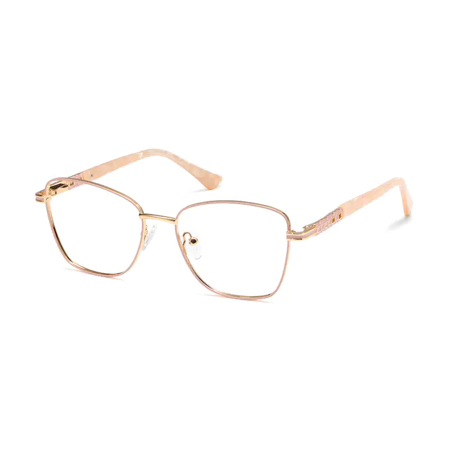 Cat-eye Pink/Gold Eyeglasses