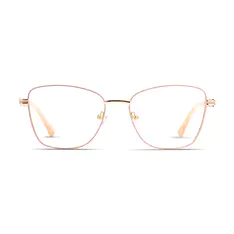 Cat-eye Pink/Gold Eyeglasses