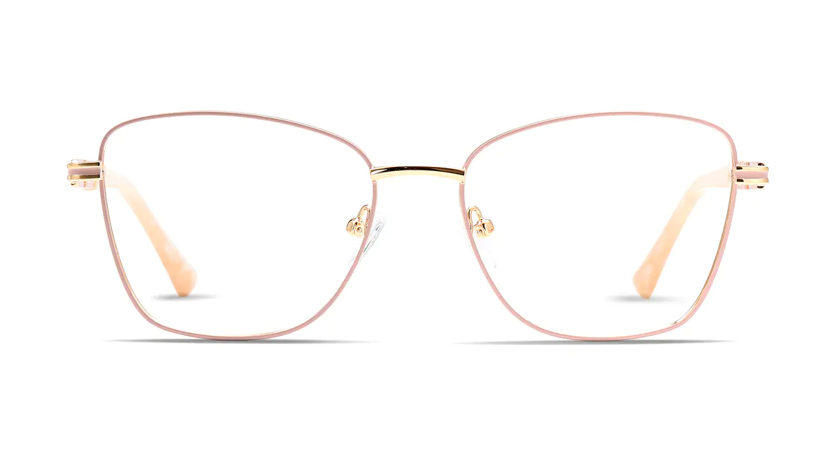Cat-eye Pink/Gold Eyeglasses