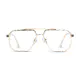 Aviator Clear/Gold Eyeglasses