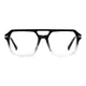 Aviator Black/Clear Eyeglasses