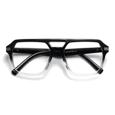 Aviator Black/Clear Eyeglasses
