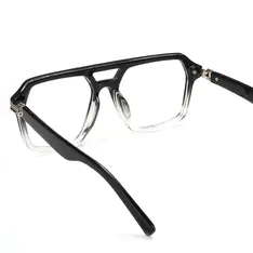 Aviator Black/Clear Eyeglasses