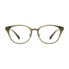 Cat-eye Transparent Green Eyeglasses