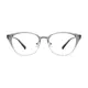 Cat-eye Gradient Gray Eyeglasses