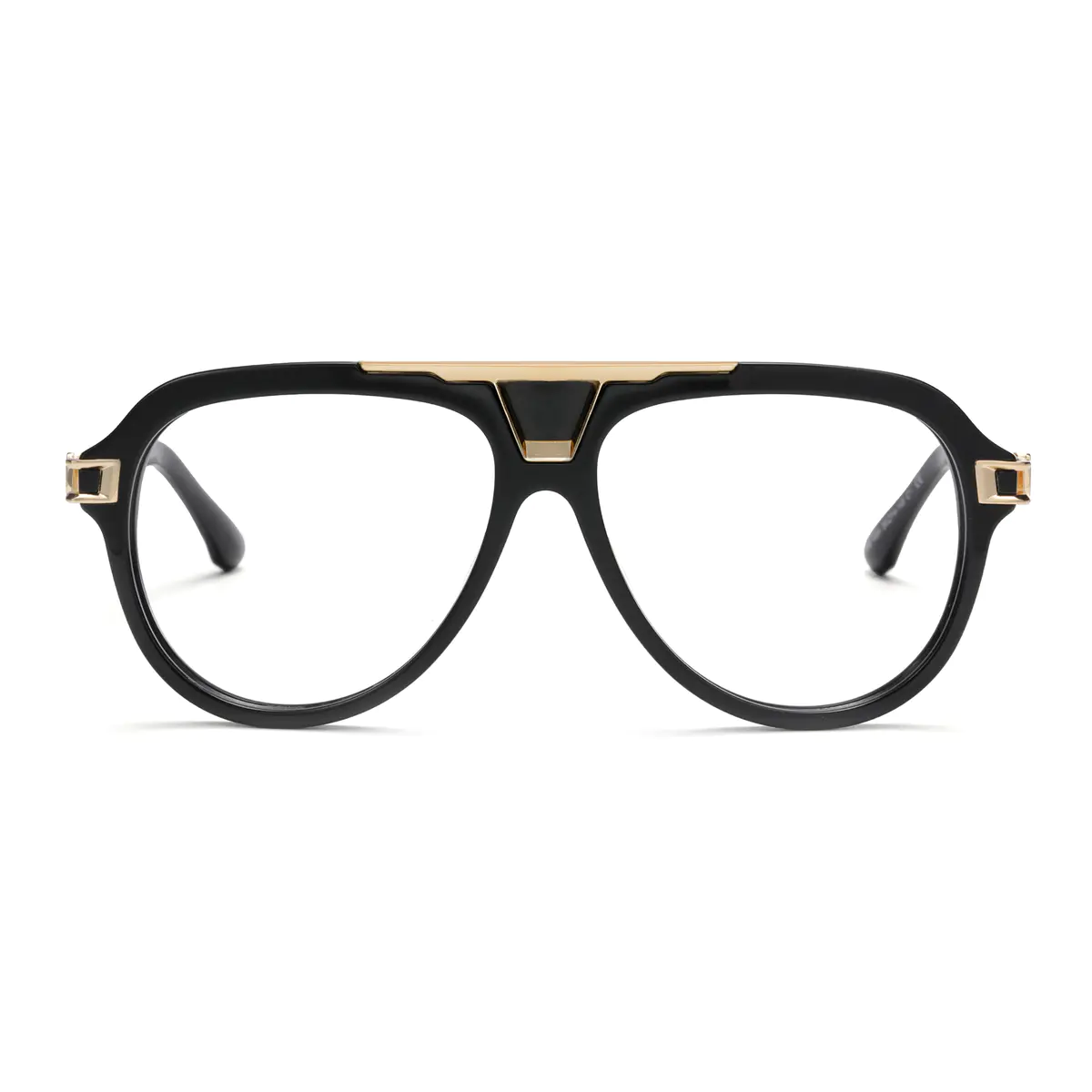 Aviator Black/Gold Eyeglasses
