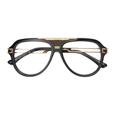 Aviator Black/Gold Eyeglasses