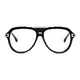 Aviator Black/Silver Eyeglasses
