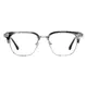 Browline Transparent Gray Eyeglasses