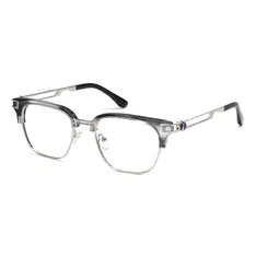 Browline Transparent Gray Eyeglasses
