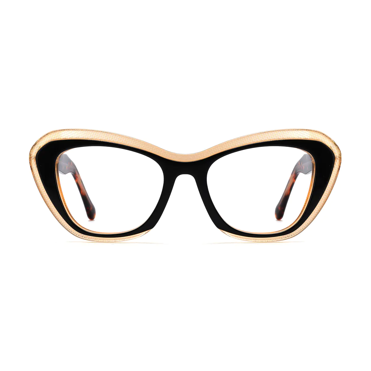 Cat-eye Black/Gold Eyeglasses