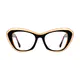Cat-eye Black/Gold Eyeglasses