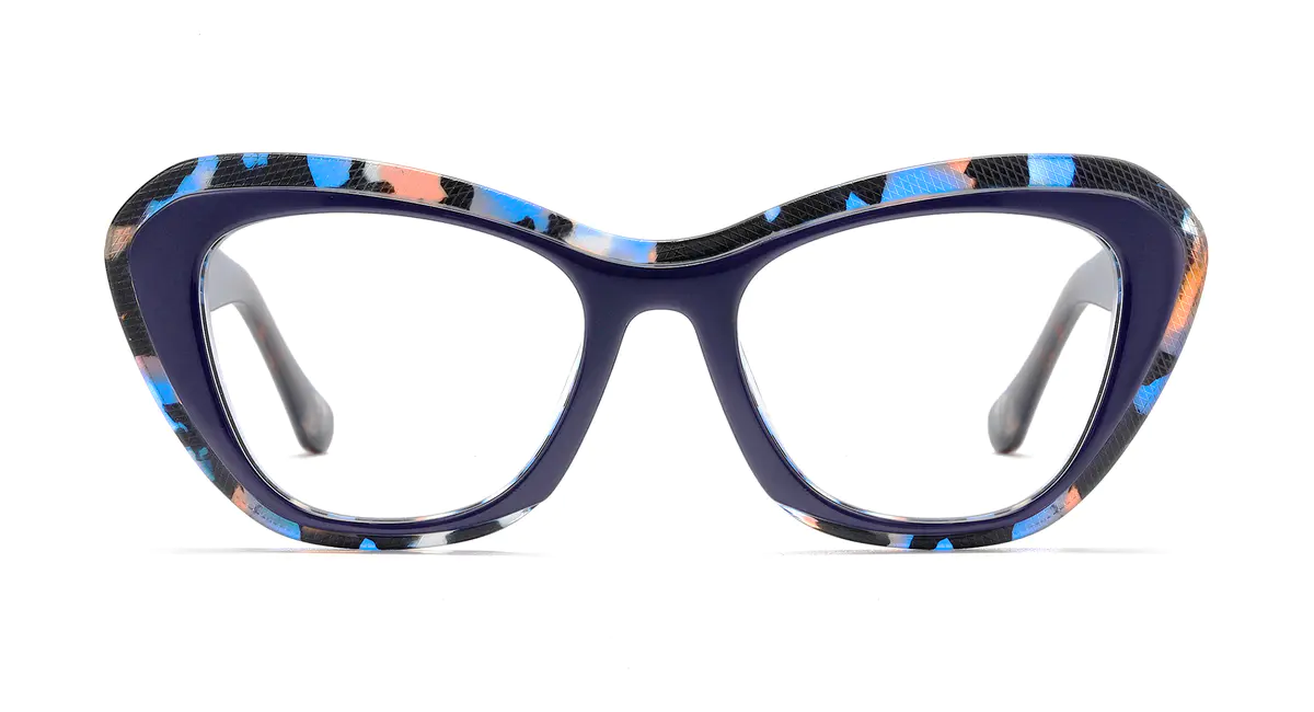 Cat-eye Blue Eyeglasses