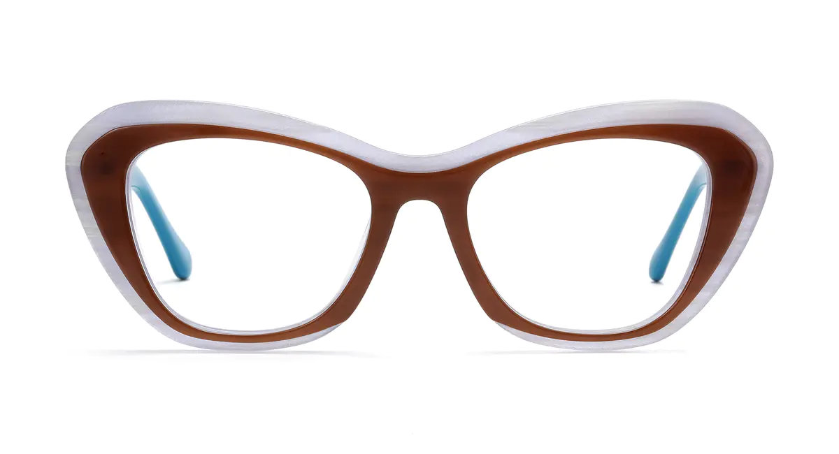 Cat-eye Brown Eyeglasses