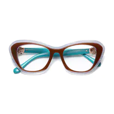 Cat-eye Brown Eyeglasses