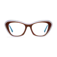 Cat-eye Brown Eyeglasses