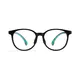 Kids' Oval Black/Green Eyeglasses