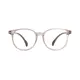 Kids' Oval Transparent Brown Eyeglasses
