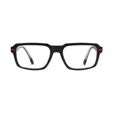 Rectangle Black Sport Eyeglasses