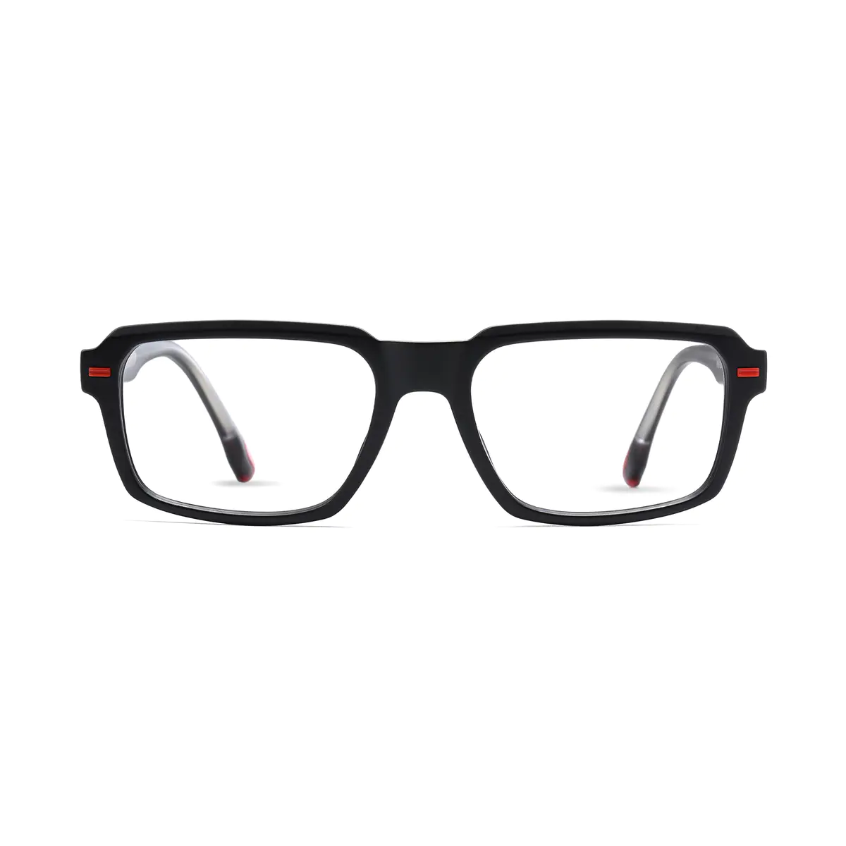 Rectangle Black Sport Eyeglasses