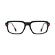 Rectangle Black Sport Eyeglasses